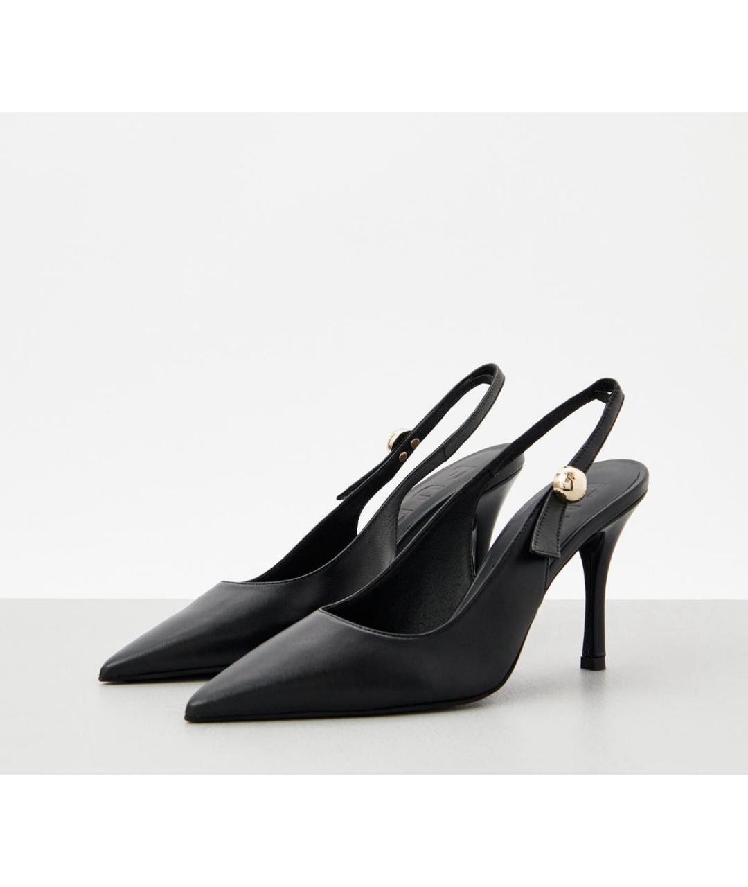 FURLA Черные кожаные туфли, фото 5