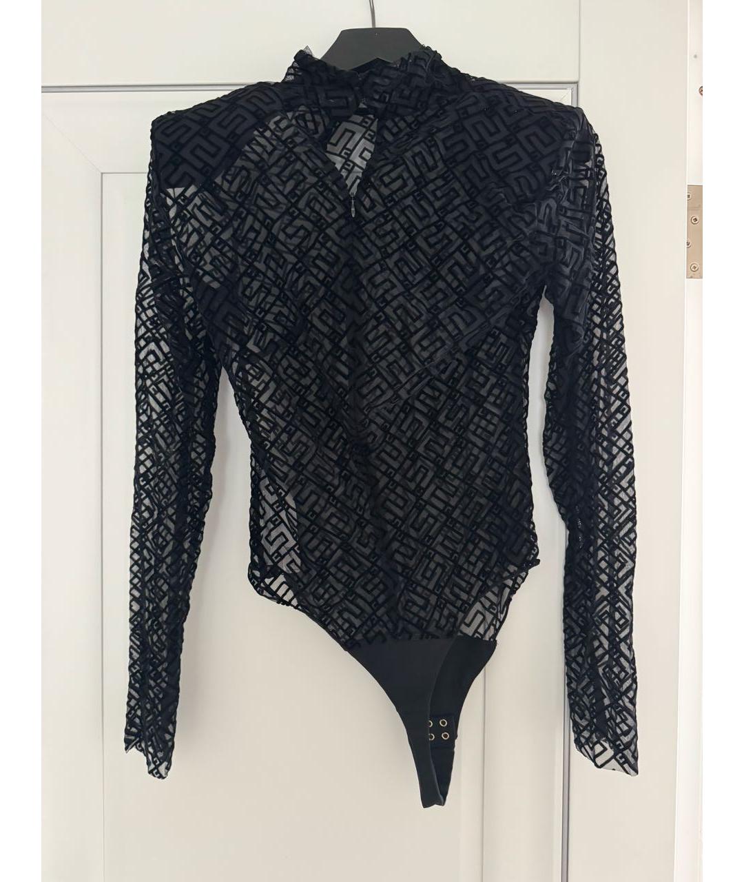 ELISABETTA FRANCHI Черная полиэстеровая водолазка, фото 2