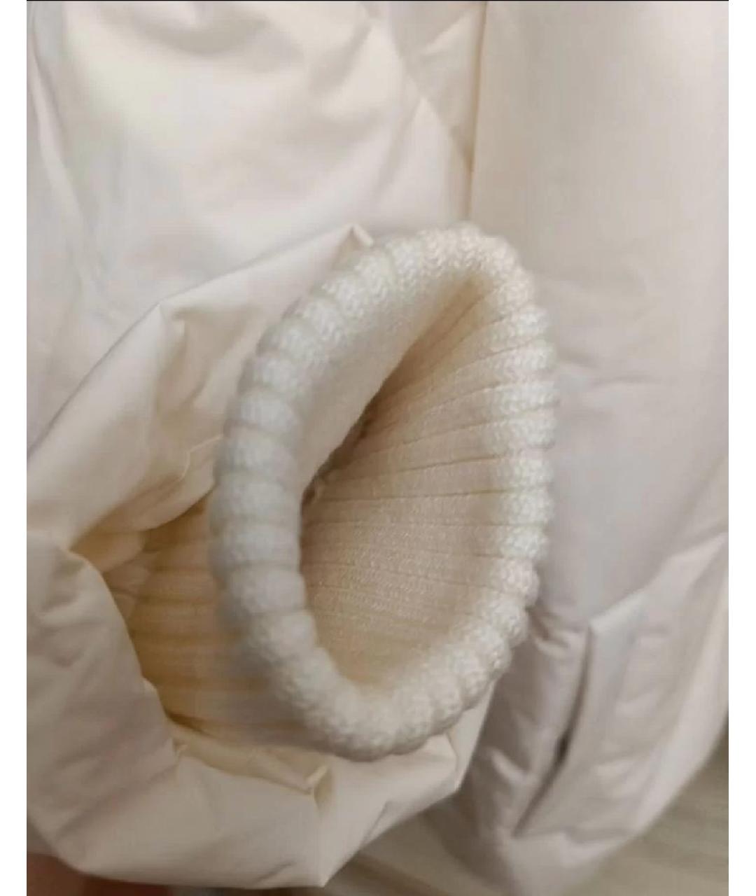 PINKO Белый полиэстеровый пуховик, фото 7