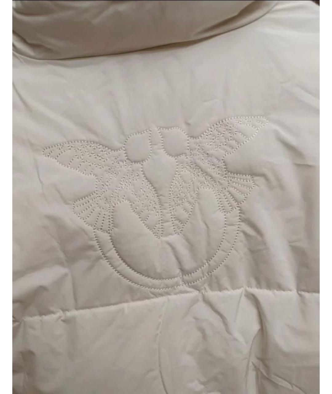 PINKO Белый полиэстеровый пуховик, фото 6