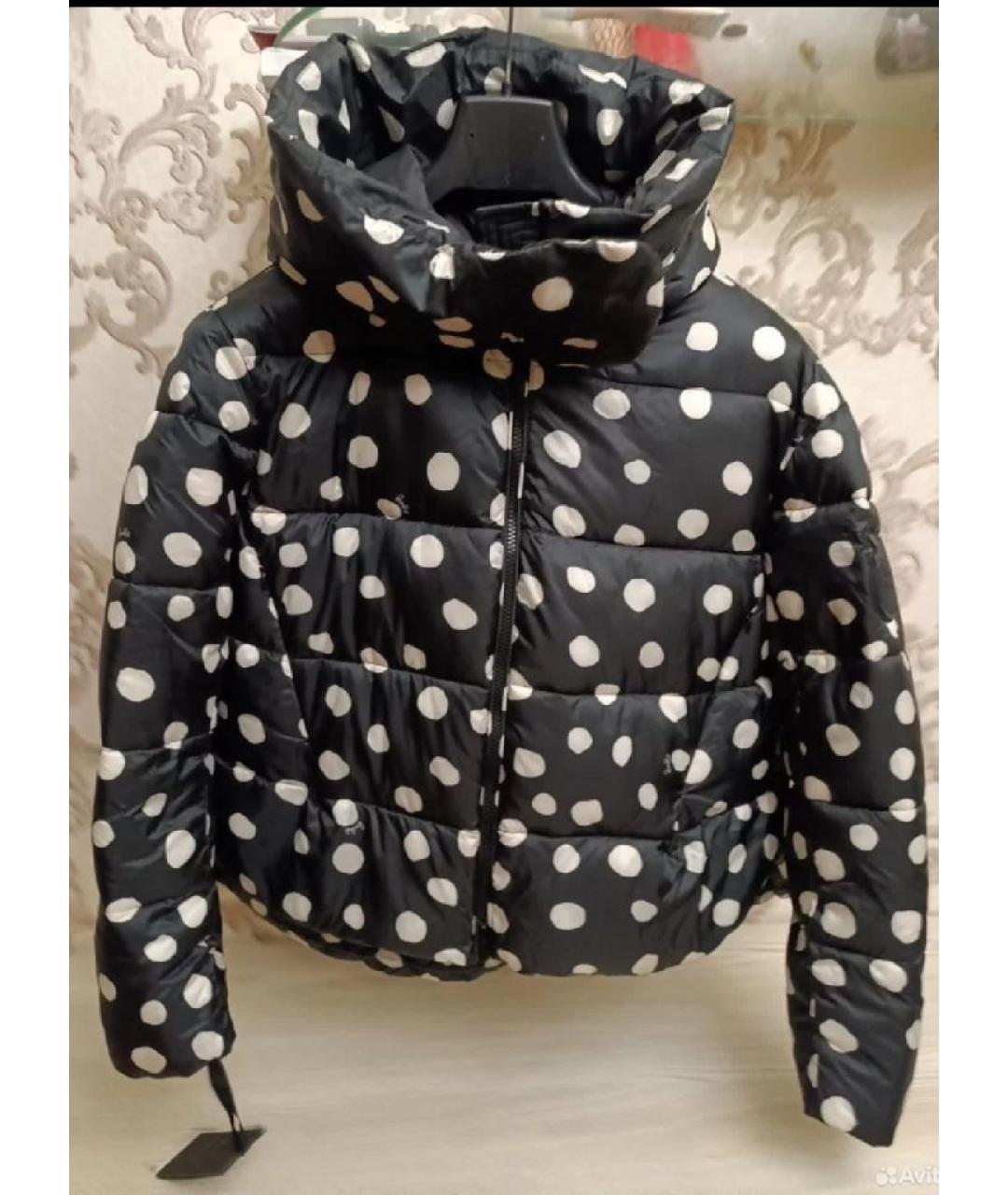 PINKO Черный полиэстеровый пуховик, фото 7