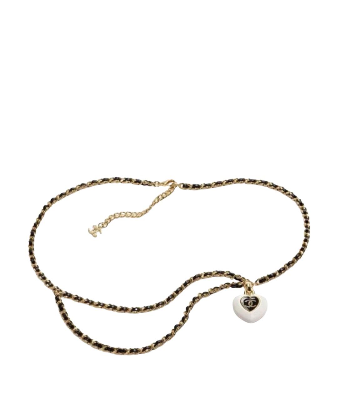 CHANEL Черный кожаный ремень, фото 1