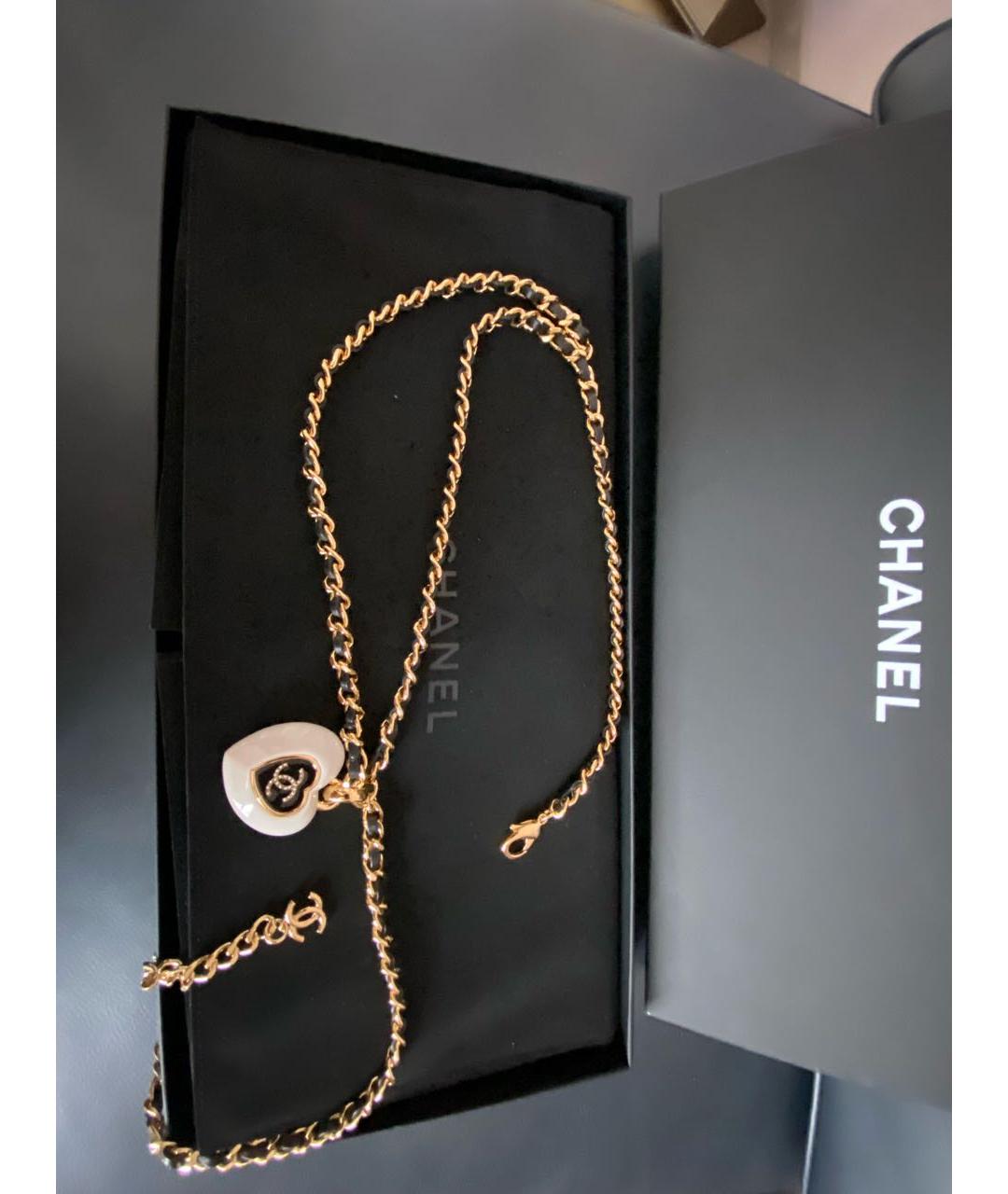 CHANEL Черный кожаный ремень, фото 5