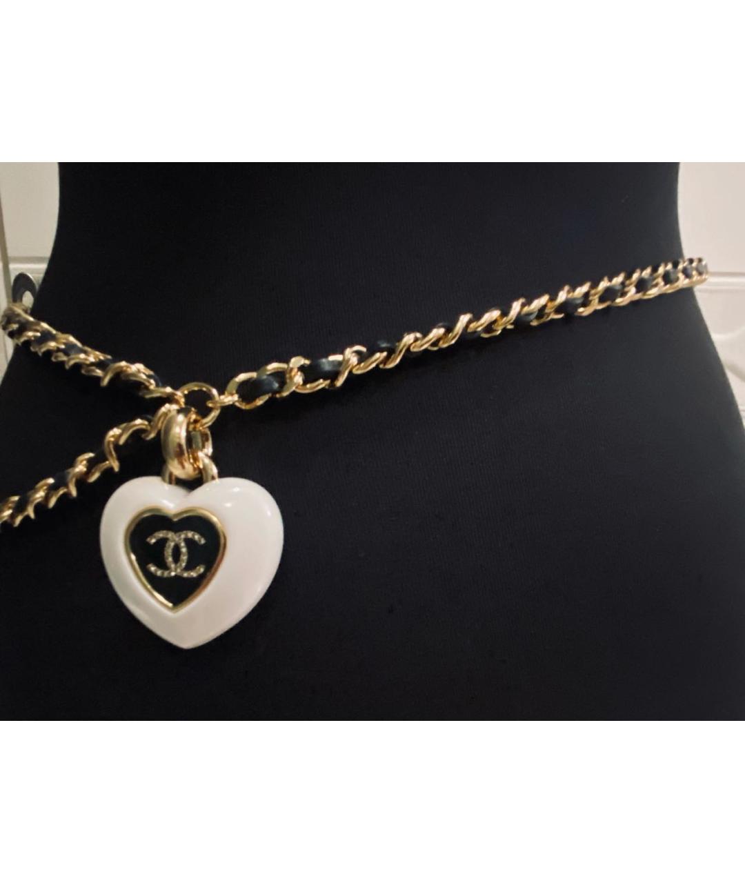 CHANEL Черный кожаный ремень, фото 7