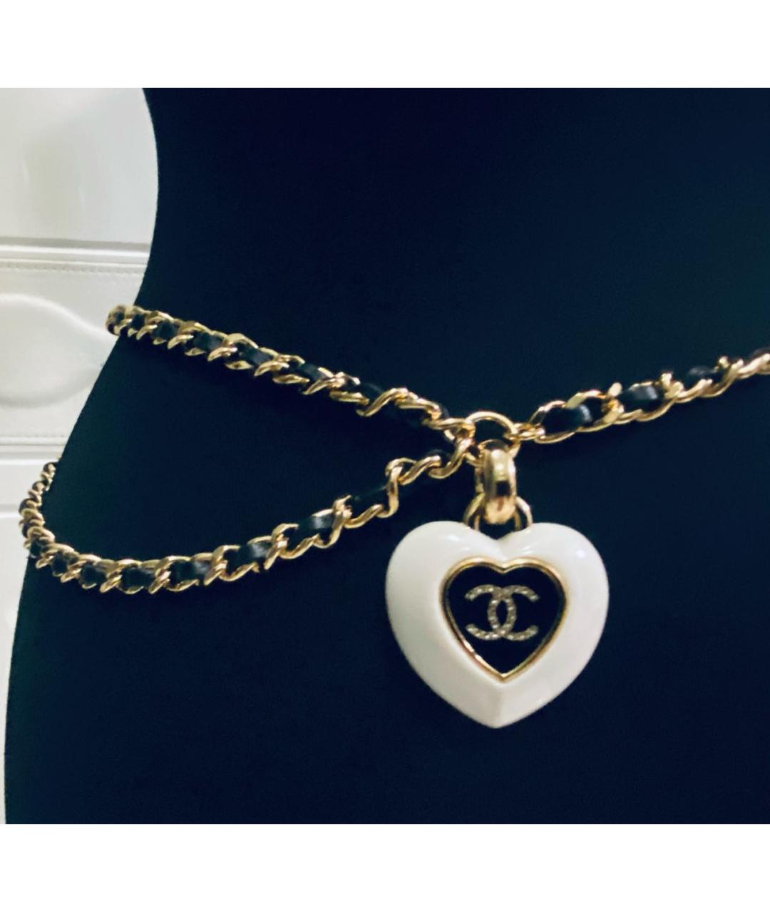 CHANEL Черный кожаный ремень, фото 3