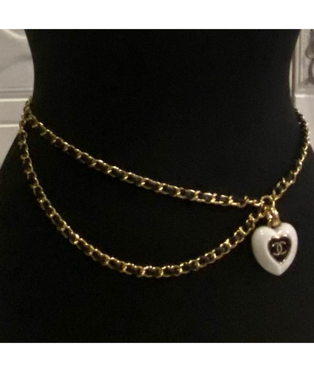 CHANEL Черный кожаный ремень, фото 6