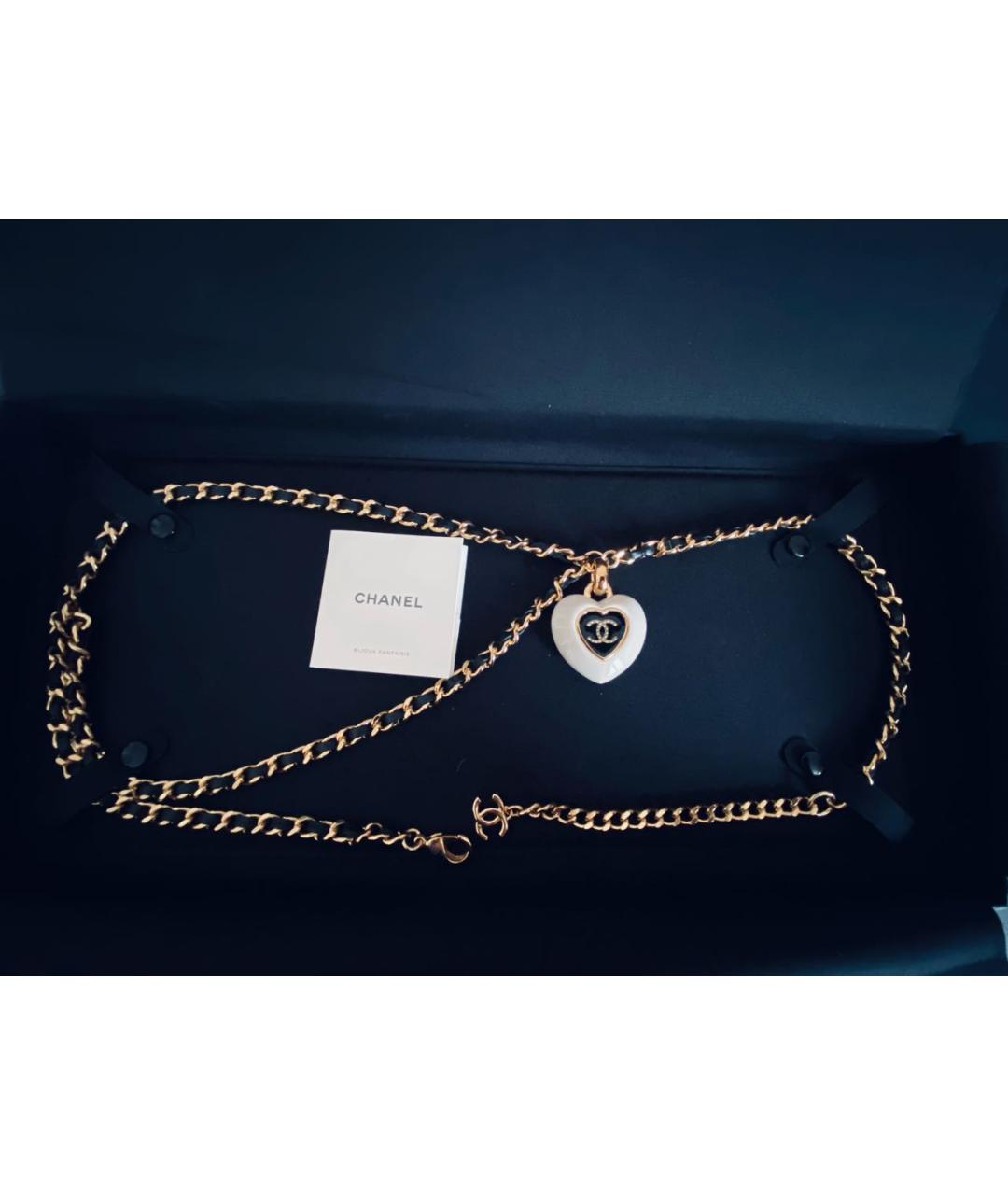 CHANEL Черный кожаный ремень, фото 8