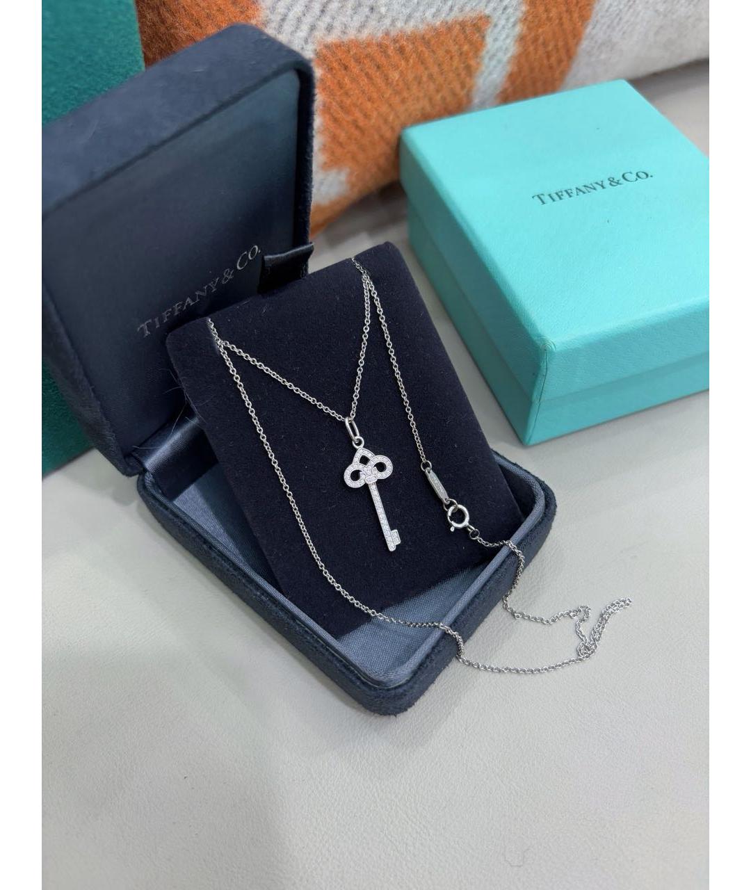 TIFFANY&CO Серебряное колье из белого золота, фото 6