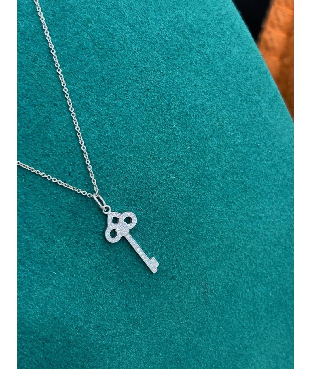 TIFFANY&CO Серебряное колье из белого золота, фото 5