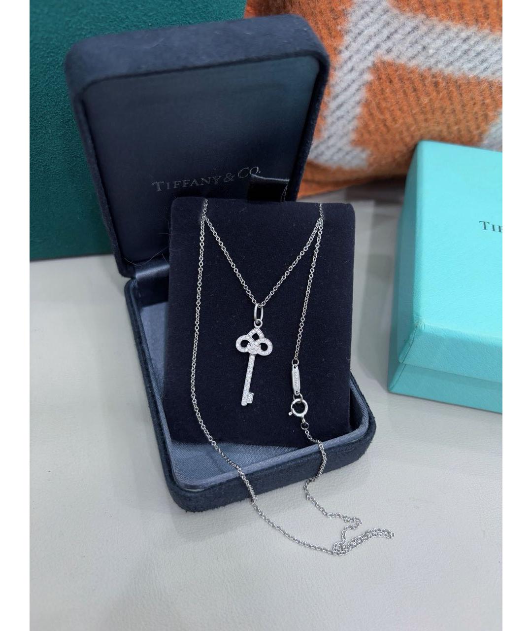 TIFFANY&CO Серебряное колье из белого золота, фото 2