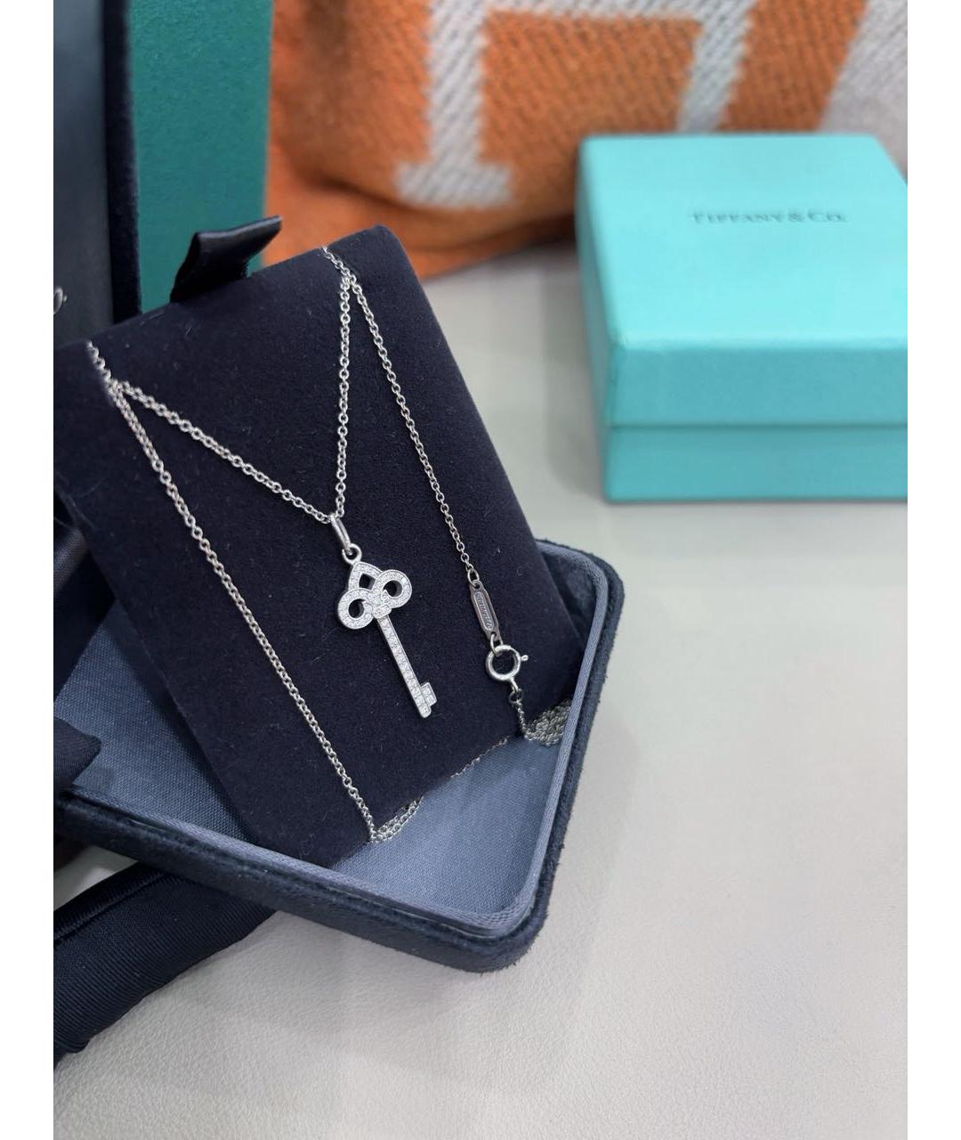 TIFFANY&CO Серебряное колье из белого золота, фото 4