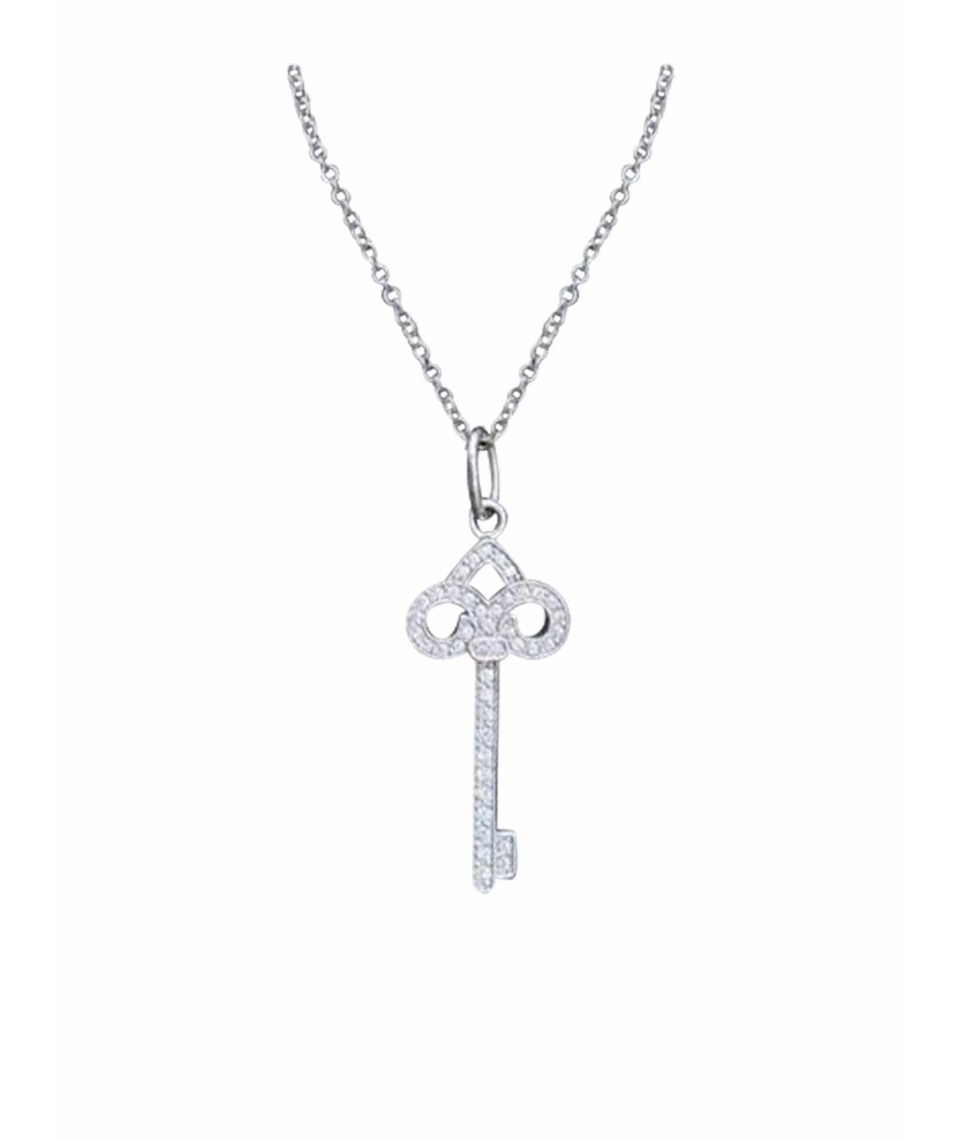 TIFFANY&CO Серебряное колье из белого золота, фото 1