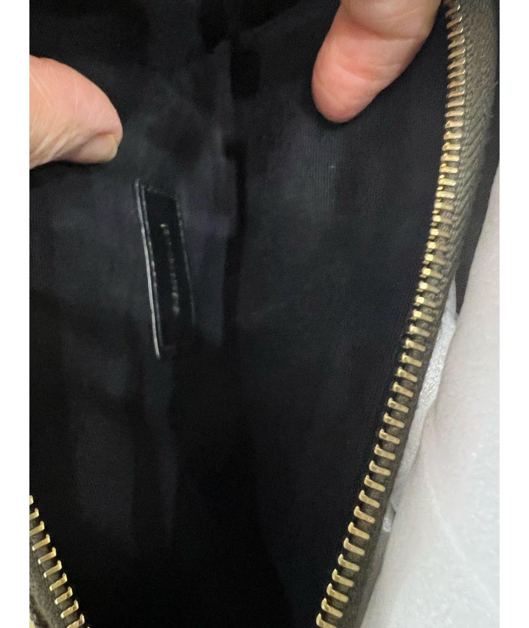 SAINT LAURENT Бежевая кожаная сумка через плечо, фото 8