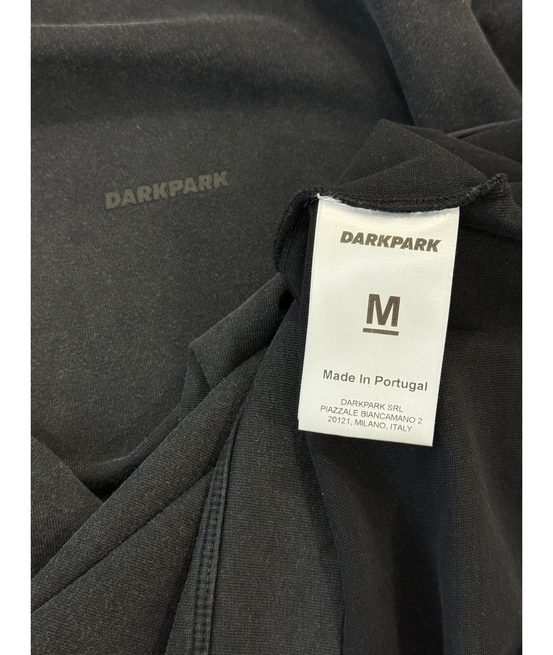 DARKPARK Черная хлопковая футболка, фото 5
