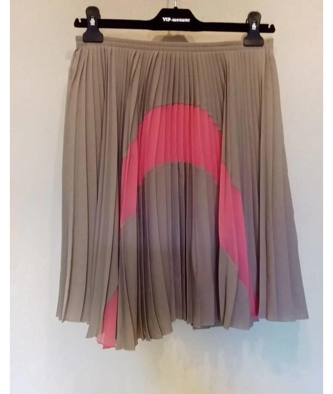 D.EXTERIOR Бежевая полиэстеровая юбка миди, фото 5