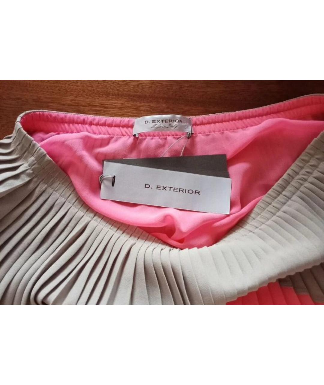 D.EXTERIOR Бежевая полиэстеровая юбка миди, фото 3