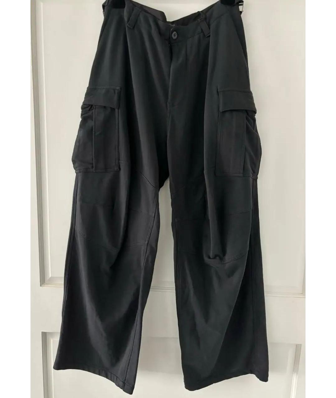 BALENCIAGA Черные хлопковые повседневные брюки, фото 8