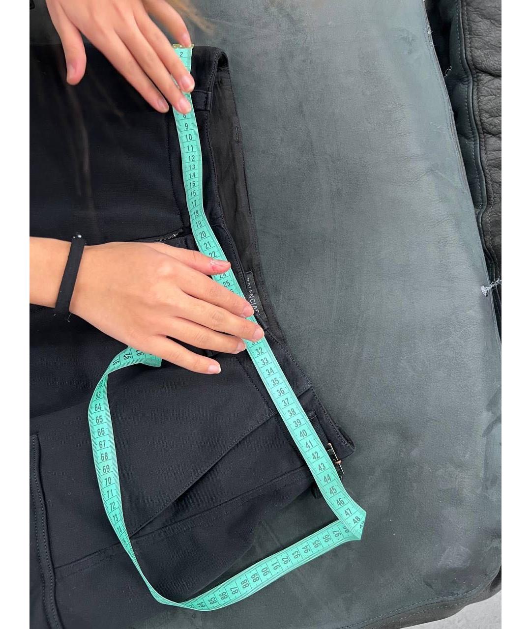 BALENCIAGA Черные хлопковые повседневные брюки, фото 6