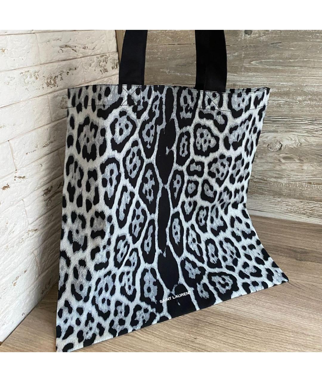 SAINT LAURENT Мульти хлопковая сумка тоут, фото 7