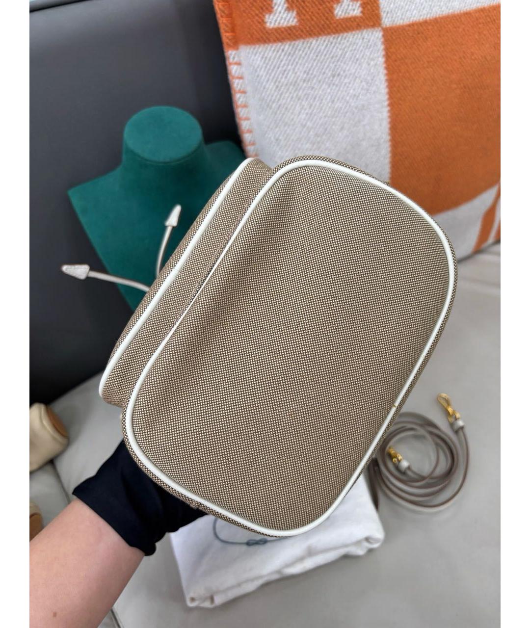 PRADA Бежевая сумка через плечо, фото 5