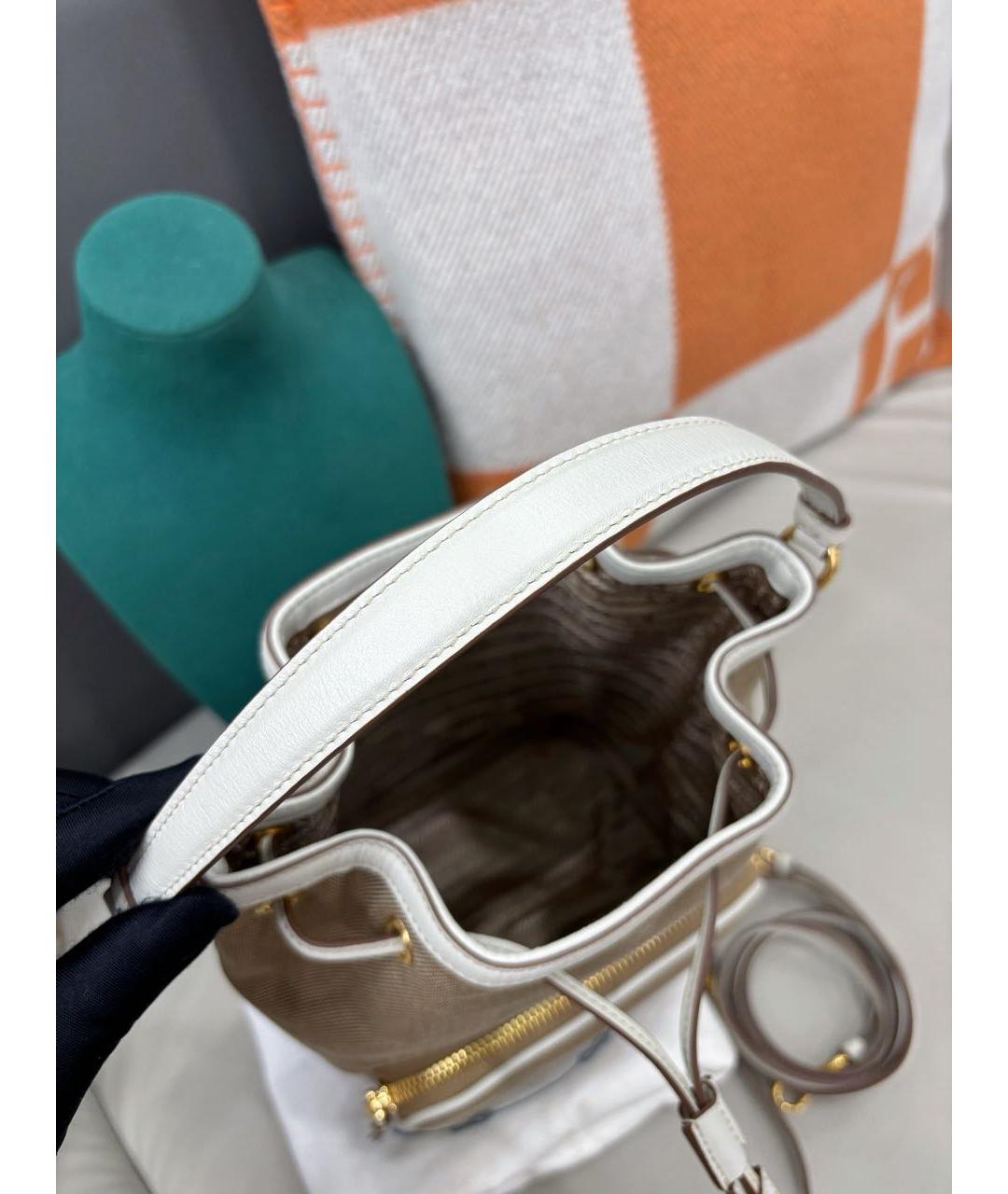 PRADA Бежевая сумка через плечо, фото 7