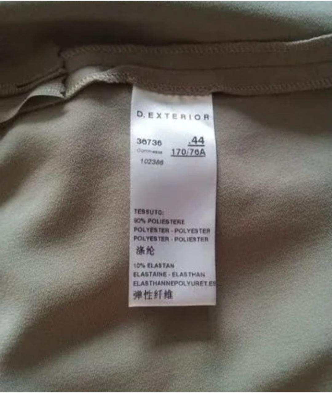 D.EXTERIOR Серые полиэстеровые брюки узкие, фото 3