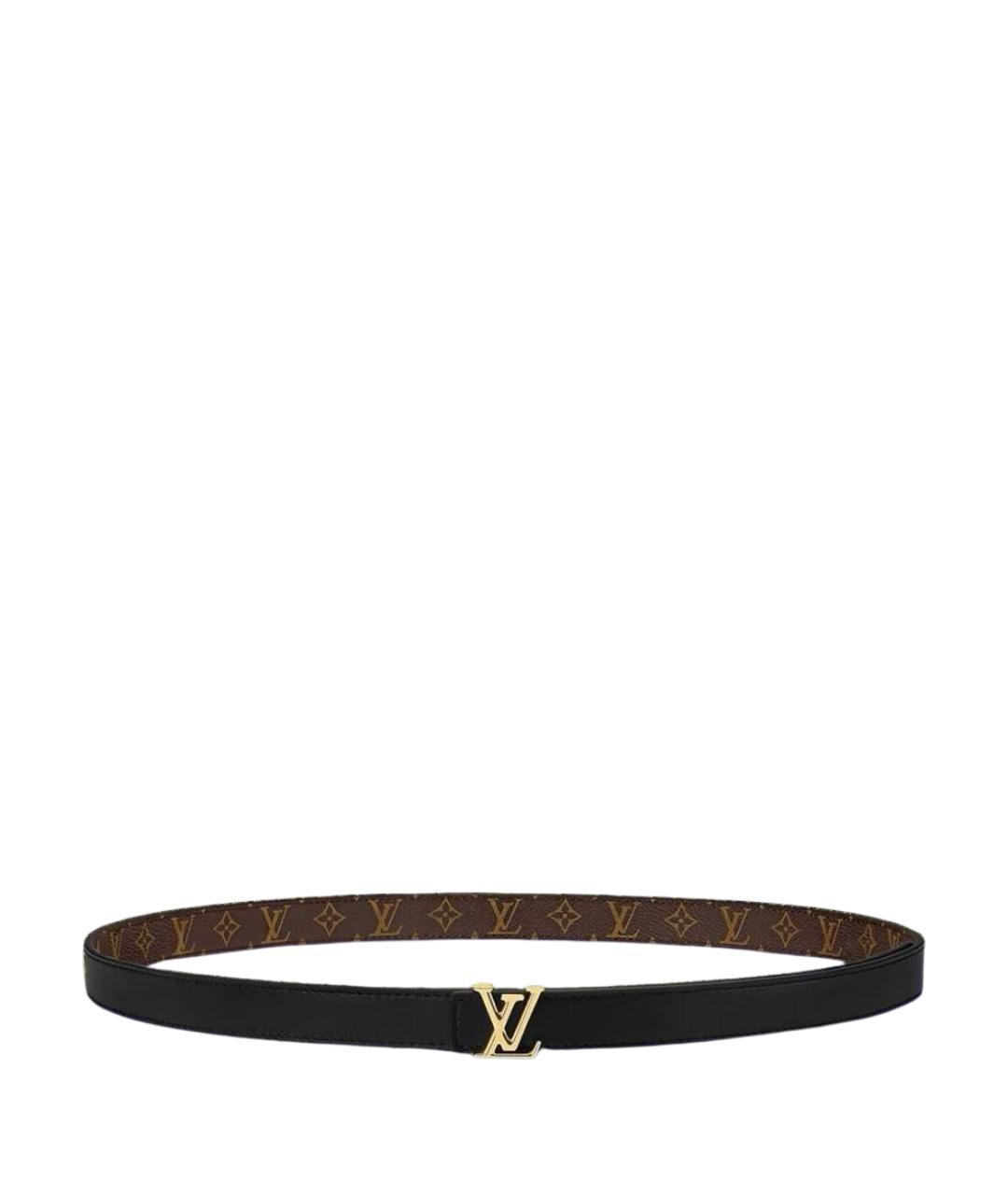 LOUIS VUITTON Коричневый кожаный ремень, фото 1