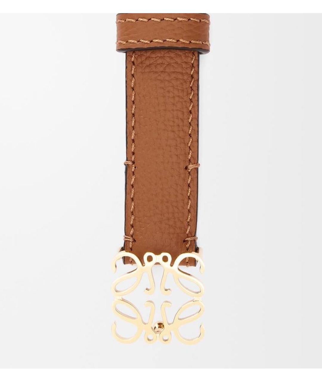 LOEWE Коричневый кожаный ремень, фото 2