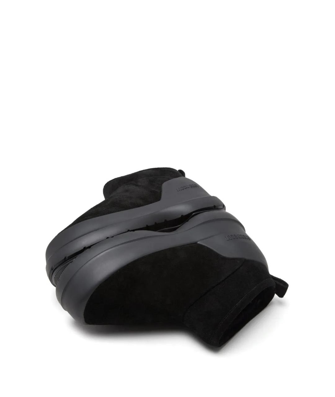 MOON BOOT Черные замшевые ботинки, фото 9