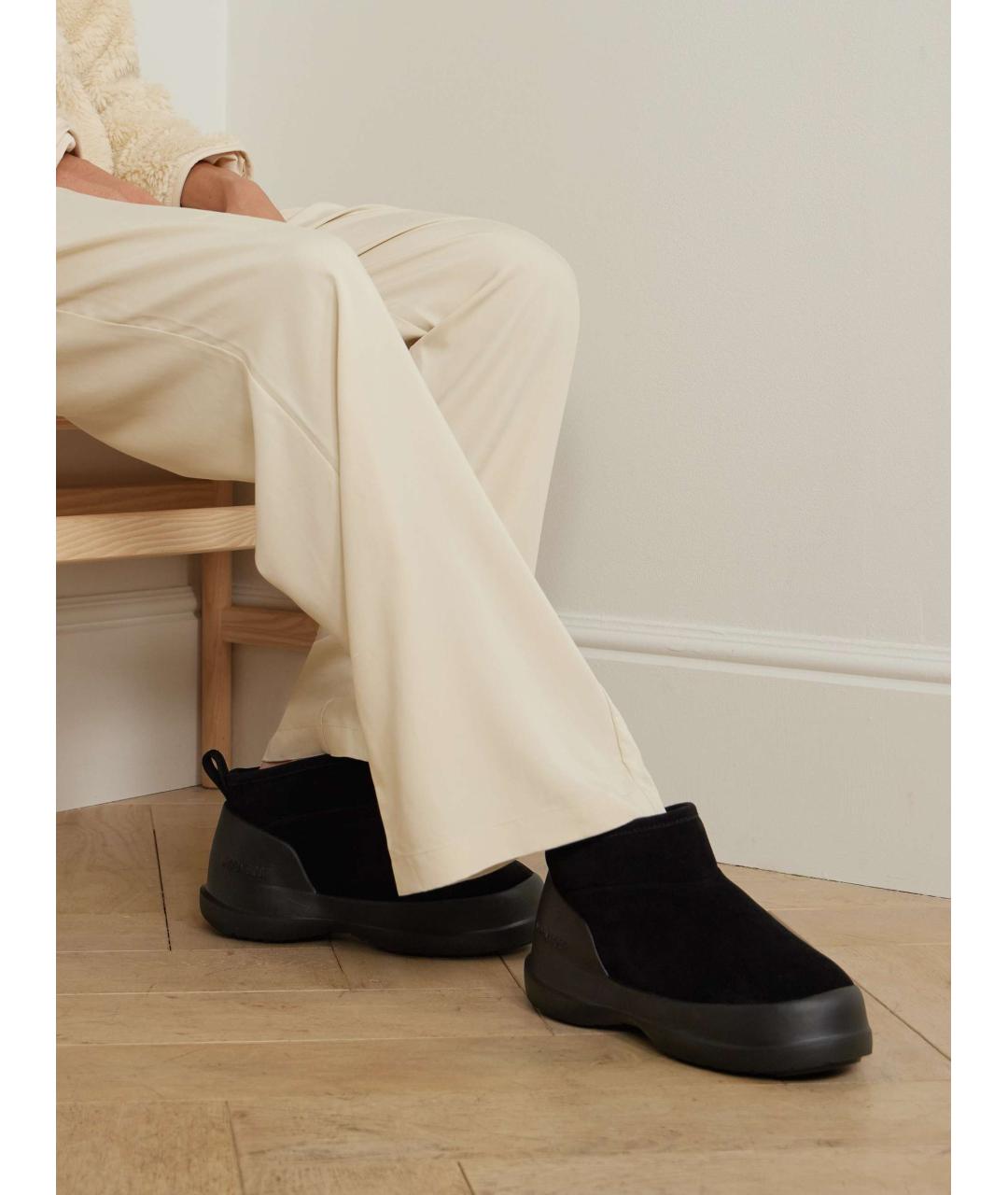 MOON BOOT Черные замшевые ботинки, фото 7