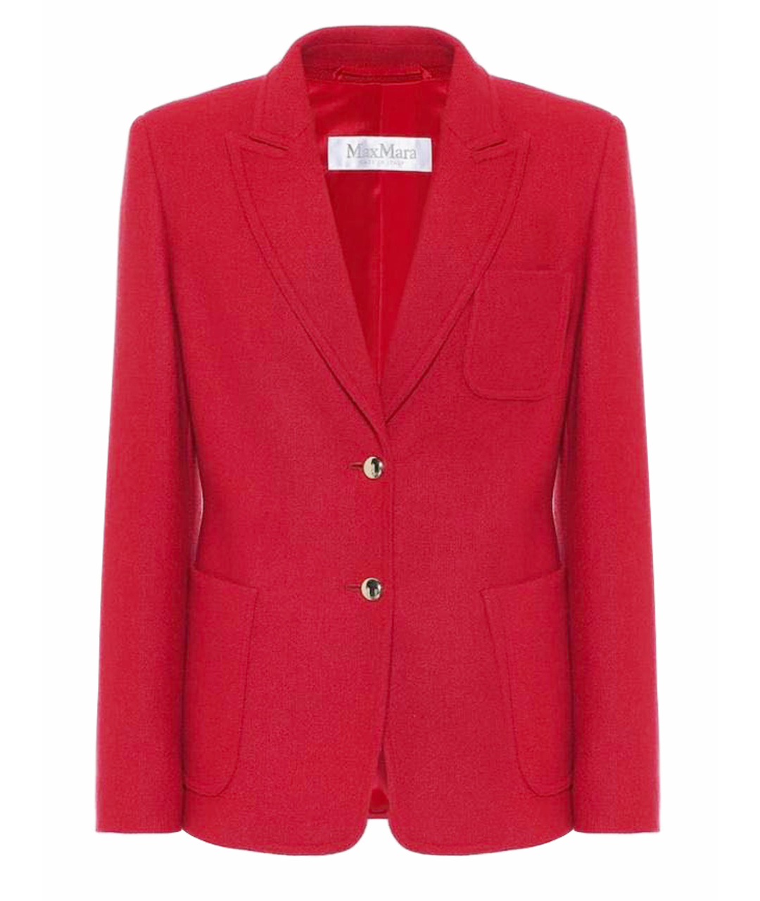 MAX MARA Красный кашемировый жакет/пиджак, фото 1
