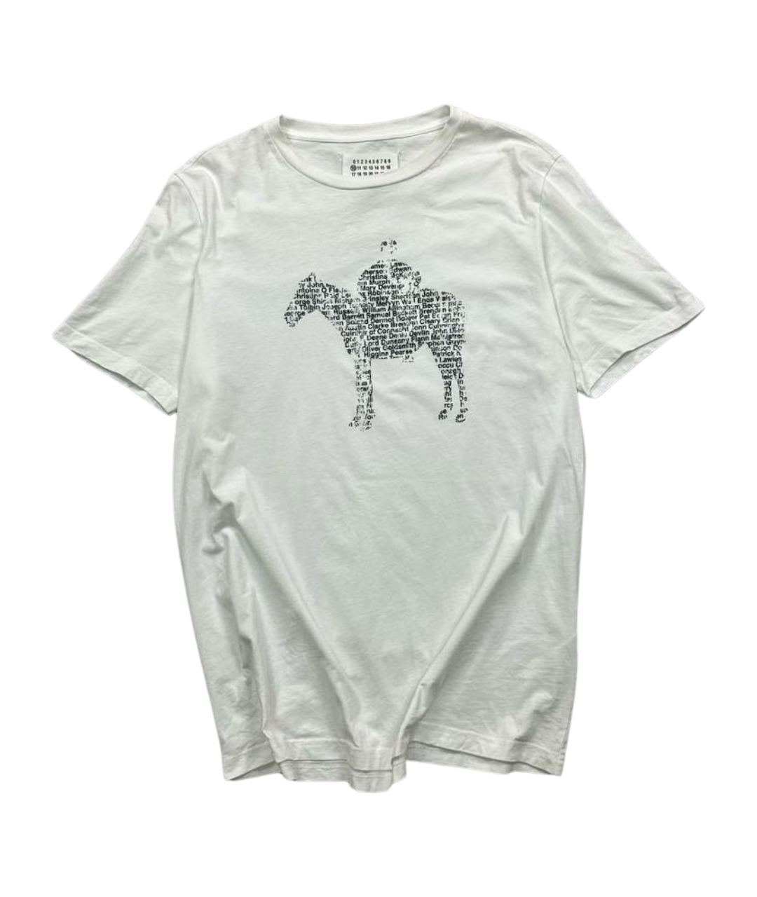 MAISON MARGIELA Белая хлопковая футболка, фото 1