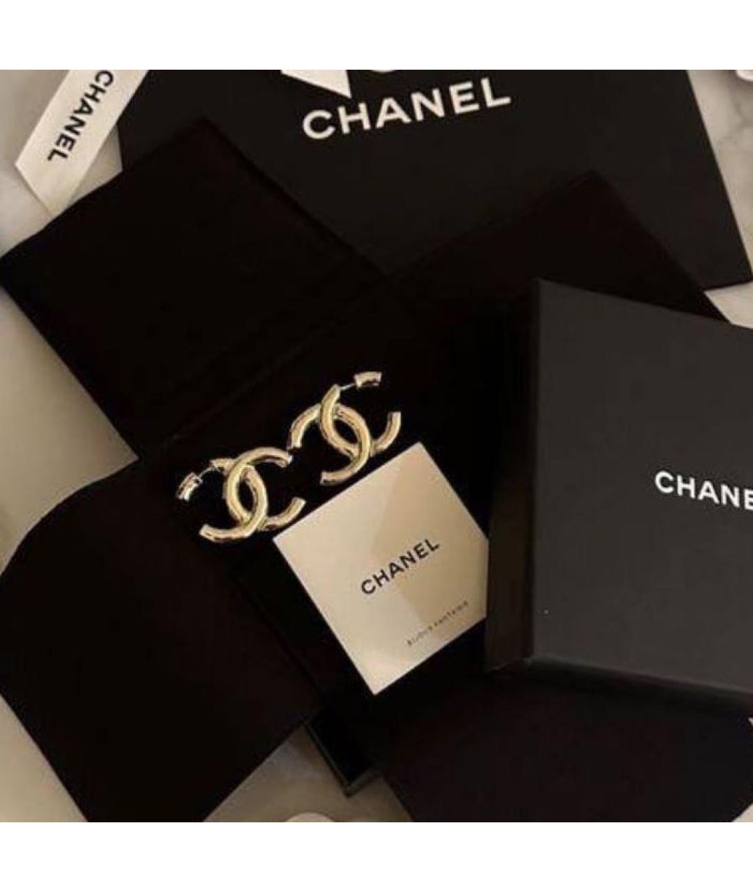 CHANEL Серебряные серьги, фото 2