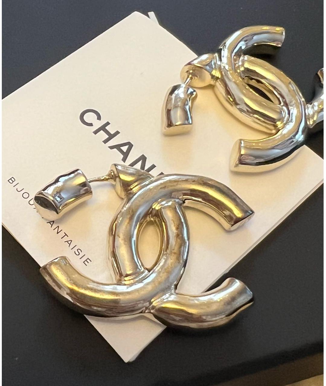 CHANEL Серебряные серьги, фото 5