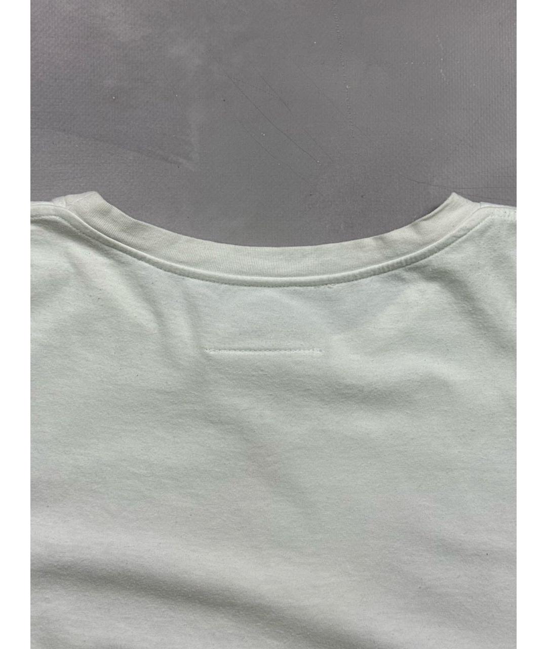 MM6 MAISON MARGIELA Белая хлопковая футболка, фото 4