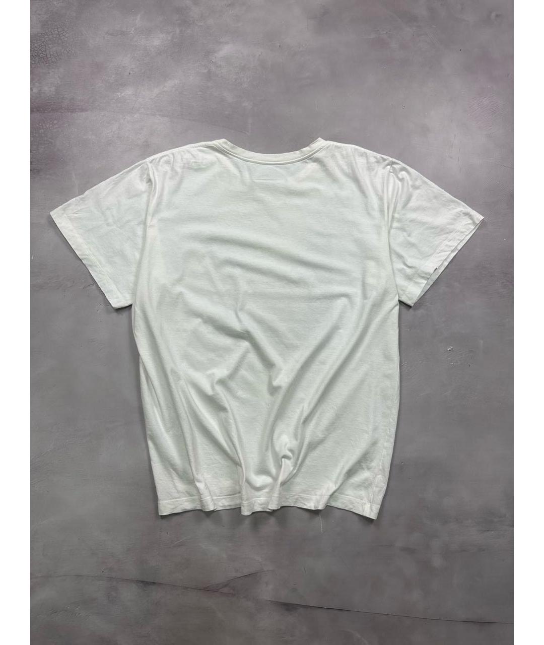 MM6 MAISON MARGIELA Белая хлопковая футболка, фото 3