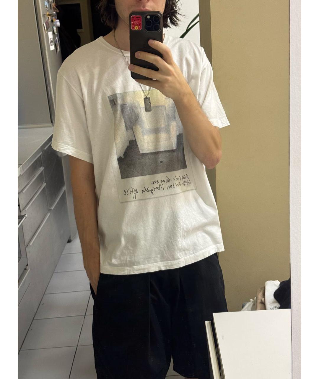 MM6 MAISON MARGIELA Белая хлопковая футболка, фото 5