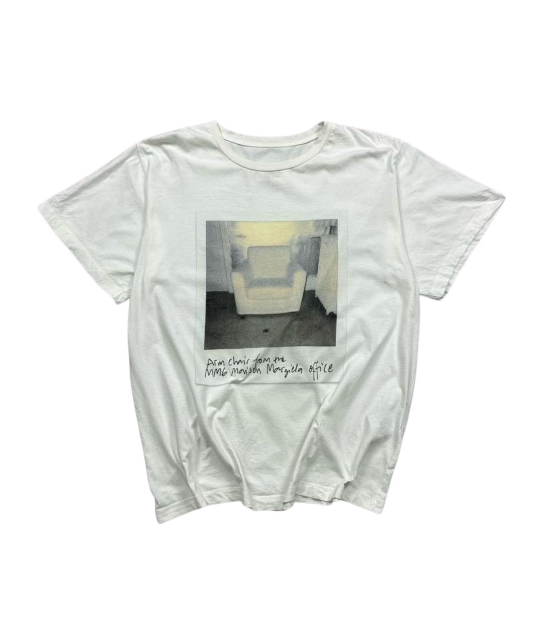 MM6 MAISON MARGIELA Белая хлопковая футболка, фото 1