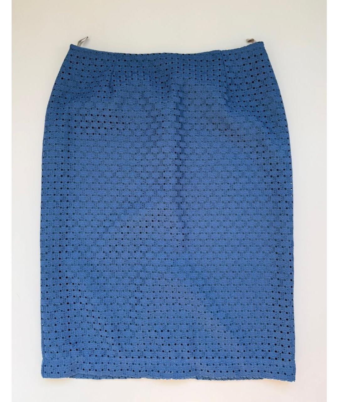 'S MAX MARA Синяя юбка миди, фото 5