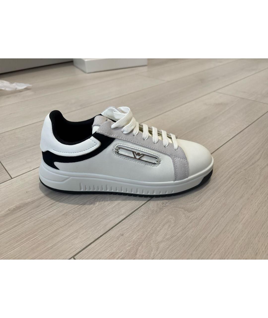 EMPORIO ARMANI Белые кеды, фото 5