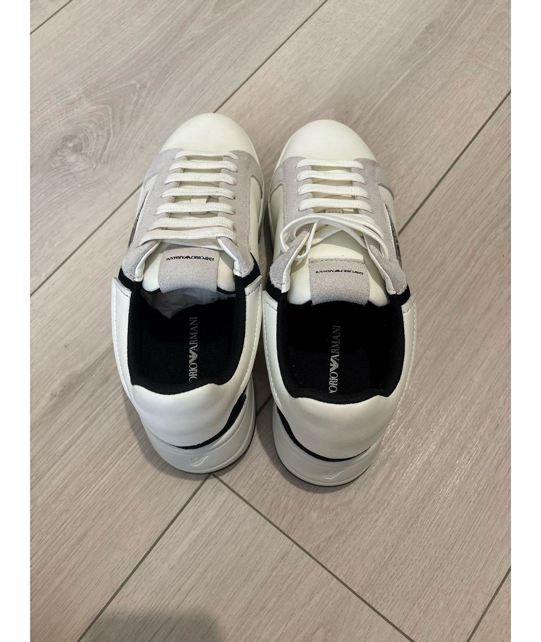 EMPORIO ARMANI Белые кеды, фото 3