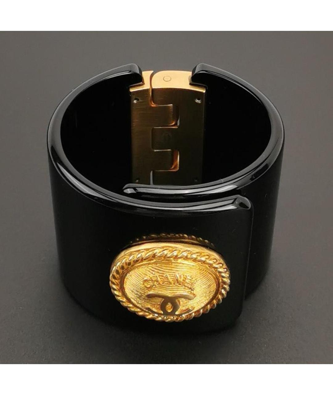 CHANEL Черный пластиковый браслет, фото 4