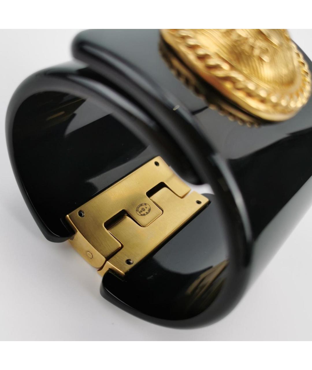 CHANEL Черный пластиковый браслет, фото 3