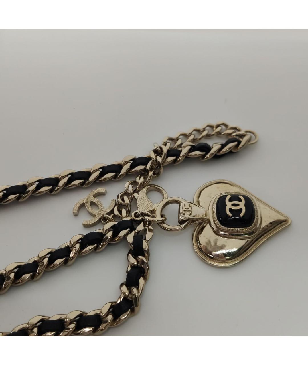 CHANEL Черный кожаный ремень, фото 5