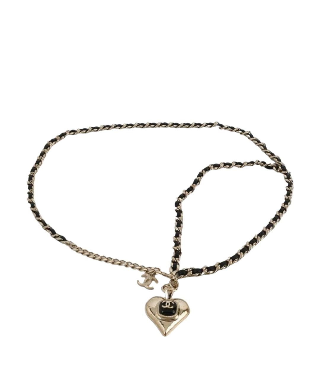 CHANEL Черный кожаный ремень, фото 1