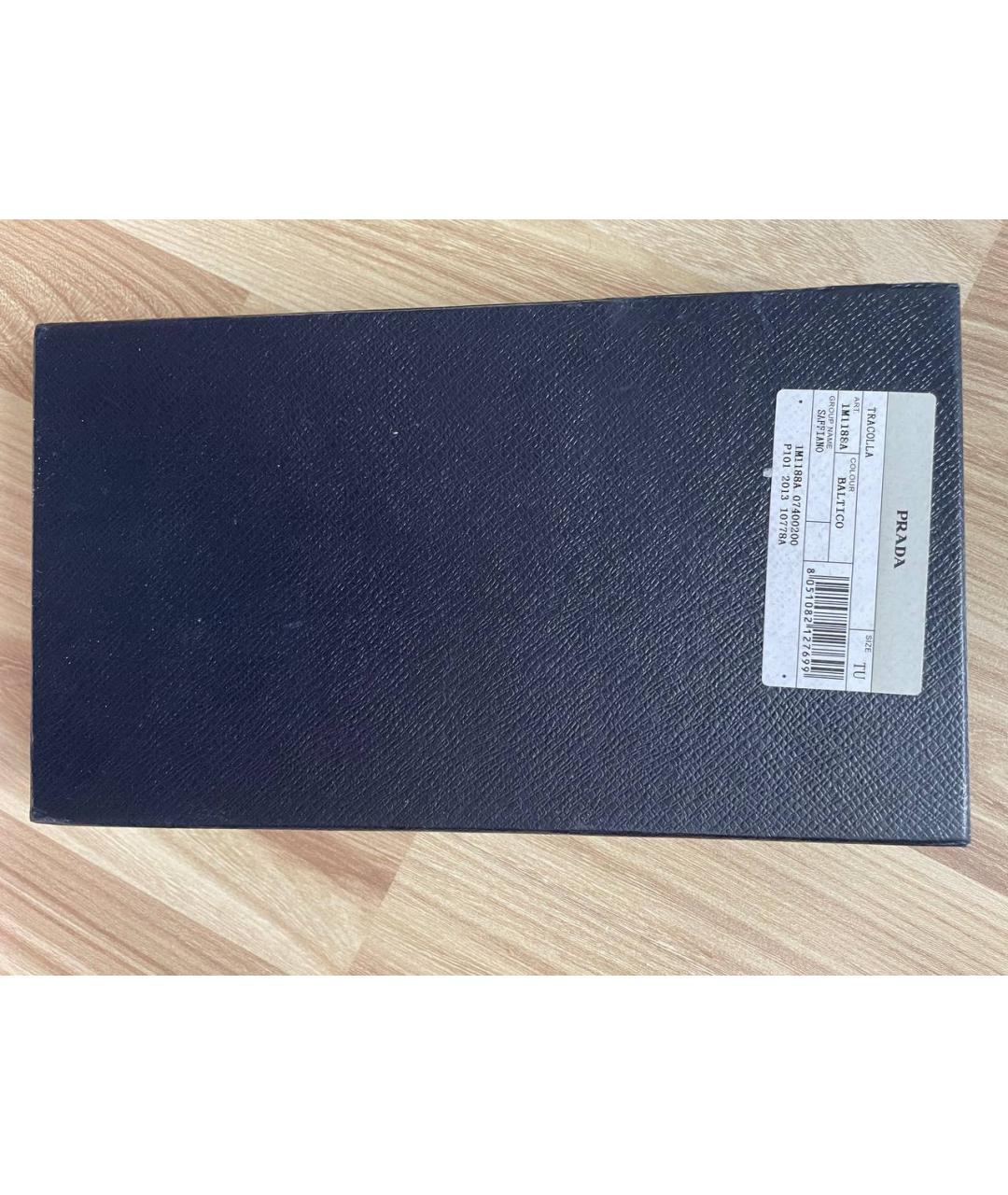 PRADA Черный кожаный кошелек, фото 7