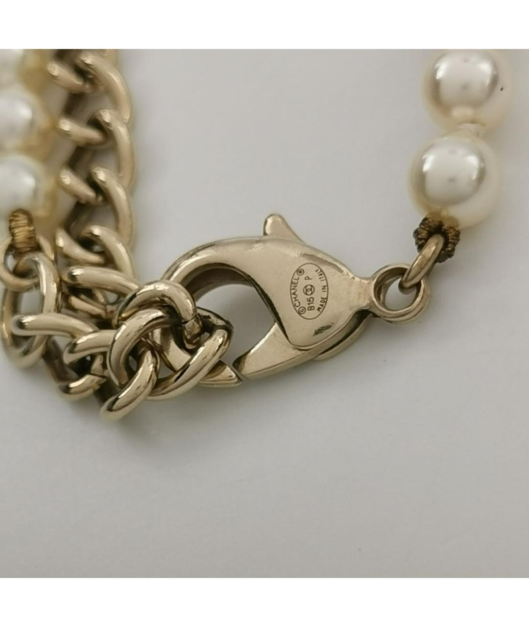 CHANEL Белое жемчужное колье, фото 7