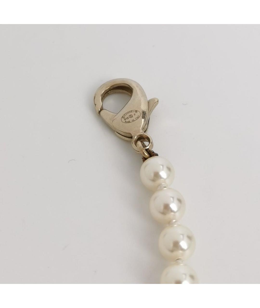 CHANEL Белое жемчужное колье, фото 5