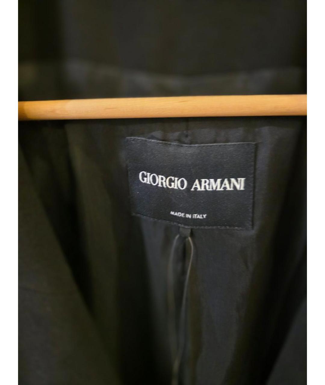 EMPORIO ARMANI Черный вискозный жакет/пиджак, фото 5