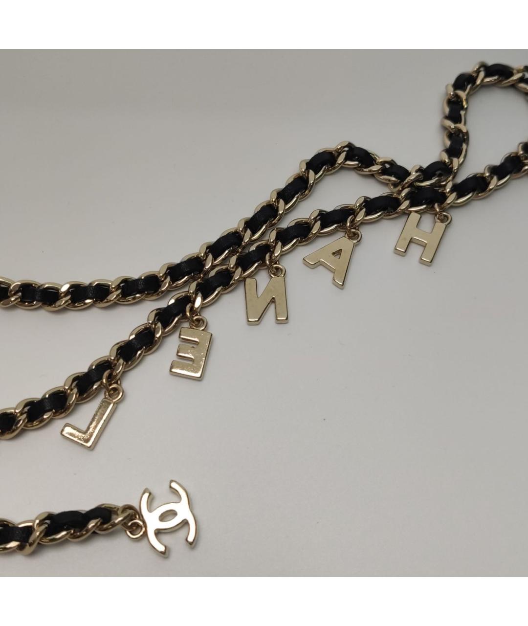 CHANEL Черный кожаный ремень, фото 5